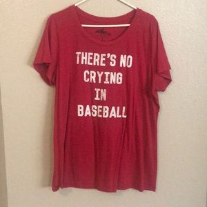 Torrid A League of Their Own Red Baseball Tee